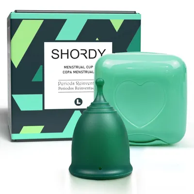 Imagen del producto de Taza menstrual grande, suave y flexible, para usar hasta 12 horas, producto ecológico