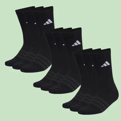 Produktbild von 9 Paar adidas Cushioned Sportswear Crew, Sportsocken, schwarz, KE5499, 40-42