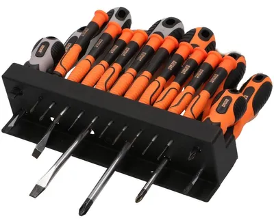 Produktbild von 18 tlg Schraubendreher Set Kreuz Schlitz Torx Präzisionsschraubendreher