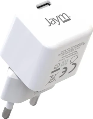 Image de Jaym, chargeur secteur USB-C 30W avec Power Delivery PPS rapide, blanc