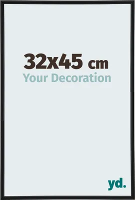 A product image showing a frame with text indicating size and branding.