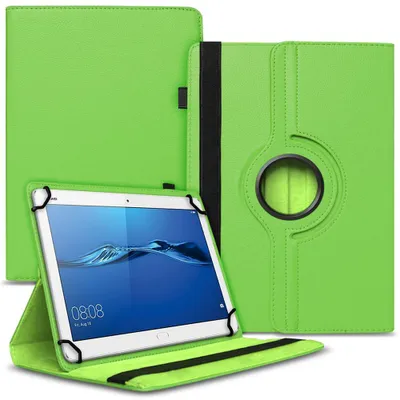 Produktbild von Tablet Hülle für Huawei Mediapad T1 T2 T3 T5 10 Tasche Schutzhülle 360 DrehbarFarben:Grün