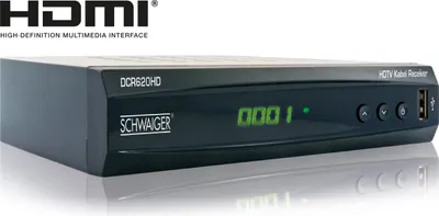 Produktbild von Schwaiger DVB-C HD Receiver FTA, 4-stellige LED Anz.,7 Segm.