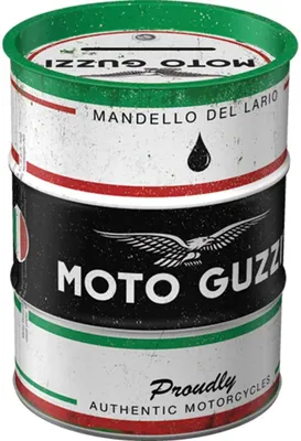 Zdjęcie produktu dla Metalowa Skarbonka - Beczka Moto Guzzi Italia