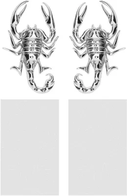 Image de Autocollants étanches pour voiture - Autocollants en métal - Papillon en 3D - 10 x 6 cm - Emblème pour voiture