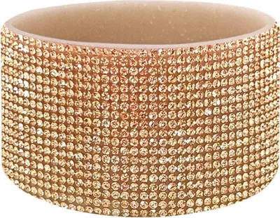 Produktbild von INF Champagner Gold Glitzer Silikon Becherhülle für 350ml-1200ml Becher