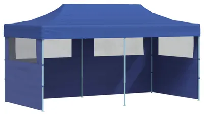 Image de vidaXL Tente de réception bleue 291 x 580 x 315 cm Tissu Oxford