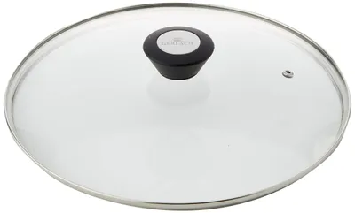 Universal-Deckel 28 cm, Glas, Soft-Touch-Griff, Dampföffnungen