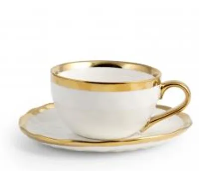 Immagine prodotto di H&H Set 4 Tazze Tè Gala Con Piatto In Porcellana Cc300