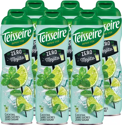 Produktbild von Teisseire Getränke-Sirup Mojito 0% 600ml - Cocktails (6er Pack)
