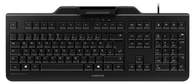 Obrázek produktu pro CHERRY JK-A0400EU-2, Plná velikost (100 %), Kabel, USB, Membránový spínač, QWERTY, Černá