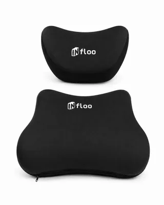 Produktbild von Auto Nackenkissen Memory Foam Kopfstützenkissen Nackenstütze Schwarz