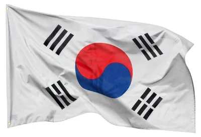 Produktbild von PHENO FLAGS Südkorea Flagge 90 x 150 cm Süd Korea Fahne Südkoreanische 2 Ösen