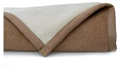 Produktbild von Alpaka Decke weich Lima Star 150x220 cm Creme/Kamel 100% feinstes Alpaka (ungefärbt) aus eigener Herstellung. Geeignet als Wohndecke und Kuscheldecke. Hergestellt in Deutschland