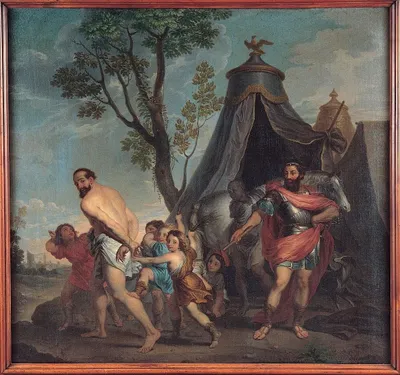 Productafbeelding van Solidchoice - Canvas Schilderij Camillus en de Schoolmeester van Falerii 58x90cm