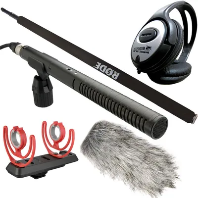 Immagine prodotto di Rode NTG-2 - Deadcat - SM3R - Boompole e cuffie