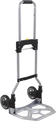 Produktbild von Famanu Klappbare Sackkarre 70 kg - Leichter Einkaufswagen mit 2 Rädern - Praktische Karre für Einkaufen, Camping, Angeln, Reisen