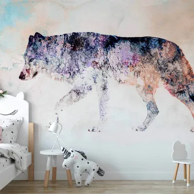Produktbild von Vlies Fototapete - Lonely Wolf 400x280 cm Tiere g-A-0248-a-a