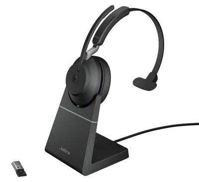 Image de Jabra 26599-899-989 - Jabra Evolve2 65 UC Casque audio mono BT USB-A + station, noir