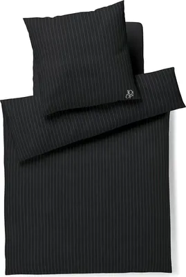 Produktbild von JOOP Flanell Bettwäsche Soft Stripes stone 160x210 cm + 65x100 cm