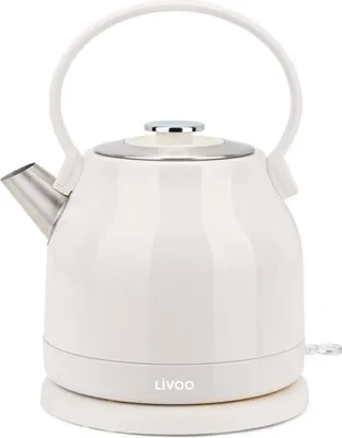 Image de Bouilloire électrique 1.5l 2200w crème - Livoo - DOD202C -