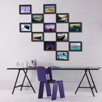 Productafbeelding van Famanu fotolijsten 6x4 zwart - set van 12