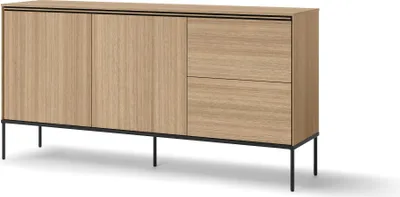 Productafbeelding van Furniture24 Dressoir Visso Vi-04, commode met 2 deuren en 2 lades