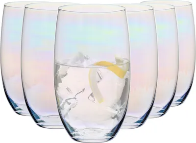 Produktbild von KROSNO Blended Rainbow Perlové sklenice na nápoje, Sada 6, 510 ml