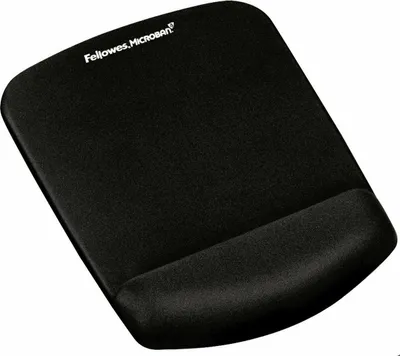 Zdjęcie produktu dla Fellowes 9252003, Czarny, Monochromatyczny, Tkanina, Pianka, Podstawka na nadgarstek, Podkładka antypoślizgowa