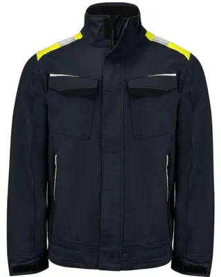 Produktbild von Projob - Jacke für Herren, Reflektierend, Baumwolle ET476 (3XL) (Schwarz/Gelb)