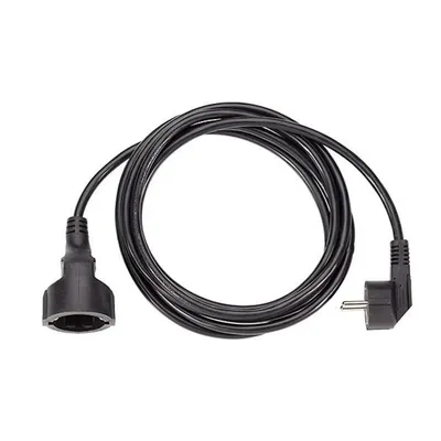 Produktbild von BACHMANN Schutzkontakt-Verlängerungskabel, 230VAC, schwarz, 5 m