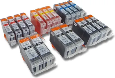 Produktbild von vhbw 20x Tintenpatronen kompatibel mit Canon Pixma IP5200, iP4500, IP4300, IP4200, IP5300, IP5200R, IP3300, IP3500 Drucker + Chip (Kompatibel)