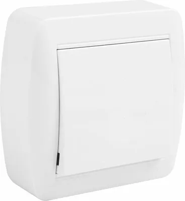 Image de Bouton-poussoir Mural Blanc Interrupteur De Surface 10a/250v - Solera