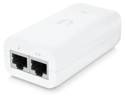 Imagen del producto de Inyector PoE Ubiquiti U-POE-AF, PoE+ Gigabit, 802.3af, máximo 15,4W