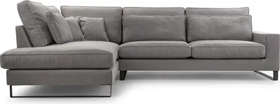 Produktbild von BETTSO Ecksofa Sofa mit Rückenfunktion in L Form Polsterecke Eckgarnitur COLLIN Grau Links