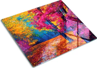 Obrázok produktu pre Sklenená ochranná doska – Kryt varnej dosky – Kryt na indukčnú dosku – 60x52 cm – Rýchle čistenie – Tvrdené sklo – impresionizmus
