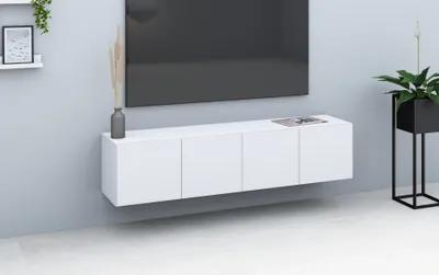 Produktbild von Kommode, Hängeschrank "Vaasa" 4-türig weiß-matt