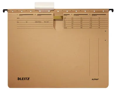 Produktbild von Leitz 19143000 Hängehefter Alpha, kaufmännische Heftung, Natronkarton, 10 Stück,