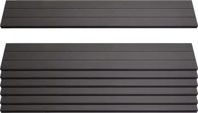 Produktbild von 7er Set Latten für WPC-Sichtschutz Sarthe, Bretter Windschutz, ca. 1qm, - 90cm, anthrazit
