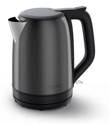 Productafbeelding van Tefal Subito KO5S08E0, 1,7 liter, 2400 W, zwart, roestvrij staal, roestvrij staal, instelbare thermostaat, waterniveau-indicator