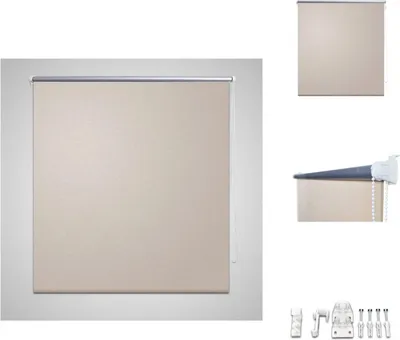 Obrázek produktu pro Zatemňovací roleta Zatemňovací roleta 80 x 230 cm béžová - Žaluzie a rolety