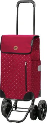Zdjęcie produktu dla Andersen SHOPPER MANUFAKTUR Wózek na zakupy Quattro Shopper Sofia 43L Czerwony 117cm