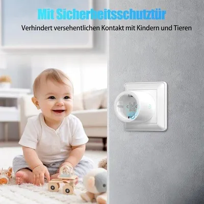 Obrázek produktu pro Dálkově ovládané zásuvky, 10 A / 2500 W – dosah 30 metrů – bezdrátové, se vysílačem a přijímačem – snadné použití