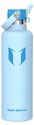 Produktbild von Sparrow Trinkflasche Edelstahl 1L FlipFlow Thermosflasche mit Strohhalm