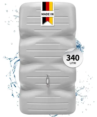 Immagine prodotto di GARANTIA CUBUS serbatoio da giardino 340 litri grigio cemento, Immagine generata dall'IA