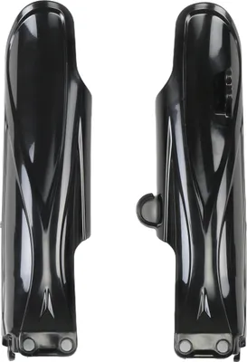 Immagine prodotto di Protezioni forcella UFO PLAST in 2 pezzi, carenatura e copertura forcella per Yamaha YZ 85 cc, anni di produzione 2019-2025, colore: nero
