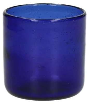 Productafbeelding van Pomax Vico beker van glas, blauw, diameter 8 cm, hoogte 8,2 cm