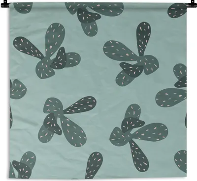 Produktbild von MuchoWow® Wandteppich Wandbehang Sommer - Pflanzen - Pastell 150x150 cm Tapisserie Dekoration Wandtuch - Wohnaccessoires - Modernes