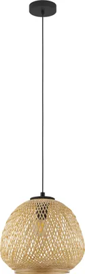 Produktbild von DEMBLEBY Hängeleuchte Hängelampe Pendellampe Pendelleuchte - H110 x Ø32 cm - schwarz - 1X40W exkl. - IP20