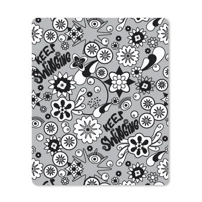 Produktbild von MuchoWow® Mauspad Mousepad Blumen - Muster - Zitate 19x23 cm - Mousepads - Maus Mat - Pad - Mausunterlage - Mauspads - Spielen